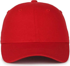 OC Sports GWT-SB Garment Washed Snap Back Dad Cap - Red - Red / OSFM
