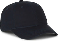 OC Sports GWT-SB Garment Washed Snap Back Dad Cap - True Navy - Navy / OSFM