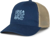 OC Sports HIKE01 Low Crown Structured Cap - Royal Natural - Royal Ivory / 6 7/8’’ - 7 1/2’’