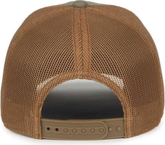 OC Sports HOOK01 ƒ??Iƒ??d Rather Be Fishing Cap - Hunter Olive Clay - Olive Light Tan / 6 7/8’’ - 7 1/2’’
