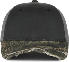 OC Sports HPC-500M Adjustable Mesh Back Cap - Black Dark Gray Mossy Oak Country DNA - Mossy Oak / OSFM