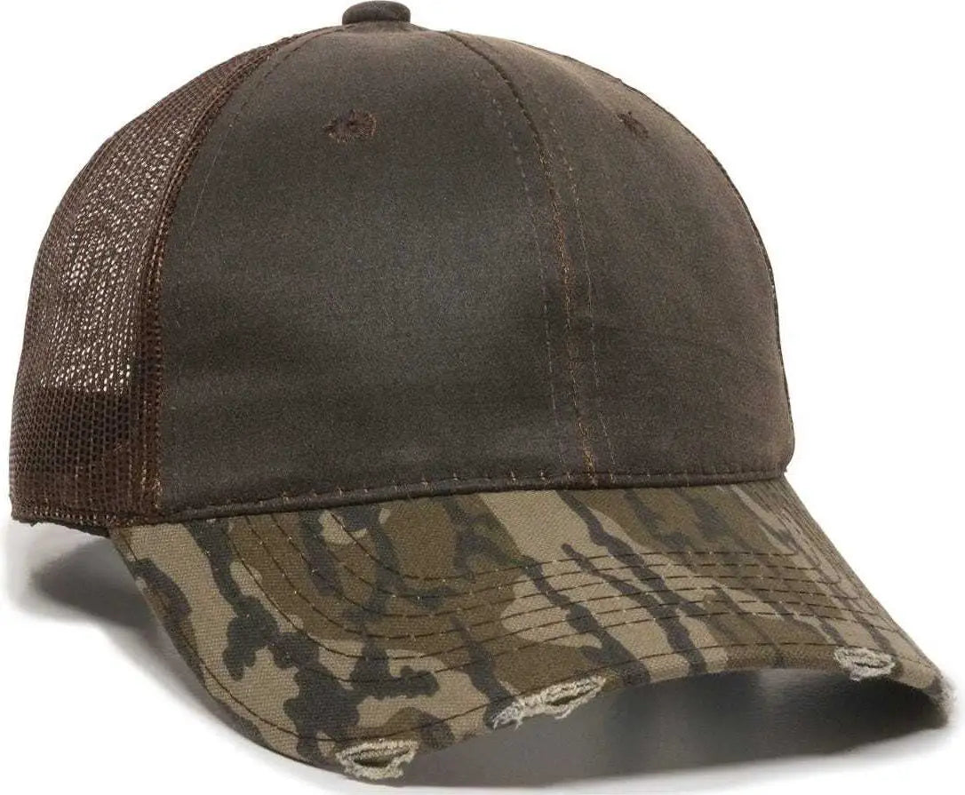 OC Sports HPC-500M Adjustable Mesh Back Cap - Brown Brown Mossy Oak Original Bottomland - Brown Mossy Oak / 6 7/8’’ - 7