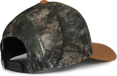 OC Sports HPC-615M Premium Rugged Camo Trucker Cap - Brown Mossy Oak Country Dna Brown - Mossy Oak Brown / OSFM