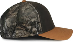 OC Sports HPC-615M Premium Rugged Camo Trucker Cap - Brown Mossy Oak Country Dna Brown - Mossy Oak Brown / OSFM