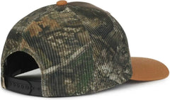 OC Sports HPC-615M Premium Rugged Camo Trucker Cap - Brown Realtree Apx Duk Brown - Realtree Brown / OSFM