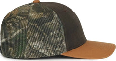 OC Sports HPC-615M Premium Rugged Camo Trucker Cap - Brown Realtree Apx Duk Brown - Realtree Brown / OSFM