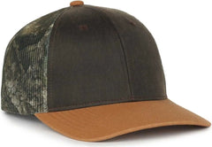OC Sports HPC-615M Premium Rugged Camo Trucker Cap - Brown Realtree Apx Duk Brown - Realtree Brown / OSFM