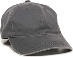 OC Sports HPD-605 Adjustable Cap - Charcoal - Dark Gray / 6 7/8’’ - 7 1/2’’