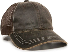 OC Sports HPD-610M Adjustable Mesh Back Cap - Brown - Brown / 6 7/8’’ - 7 1/2’’