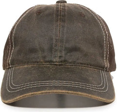 OC Sports HPD-610M Adjustable Mesh Back Cap - Brown - Brown / 6 7/8’’ - 7 1/2’’