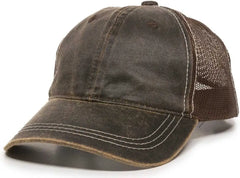 OC Sports HPD-610M Adjustable Mesh Back Cap - Brown - Brown / 6 7/8’’ - 7 1/2’’