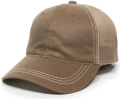 OC Sports HPD-610M Adjustable Mesh Back Cap - Khaki - Khaki / 6 7/8’’ - 7 1/2’’