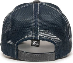 OC Sports HPD-610M Adjustable Mesh Back Cap - Navy - Navy / 6 7/8’’ - 7 1/2’’
