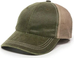 OC Sports HPD-610M Adjustable Mesh Back Cap - Olive Khaki - Olive Khaki / 6 7/8’’ - 7 1/2’’