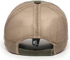 OC Sports HPD-610M Adjustable Mesh Back Cap - Olive Khaki - Olive Khaki / 6 7/8’’ - 7 1/2’’