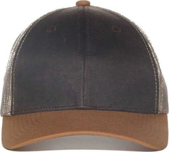 OC Sports HPD-615M Premium Rugged Camo Trucker Cap - Brown Khaki Dk Brown - Brown / OSFM