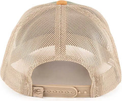 OC Sports HPD-615M Premium Rugged Camo Trucker Cap - Olive Khaki Brown - Brown / OSFM