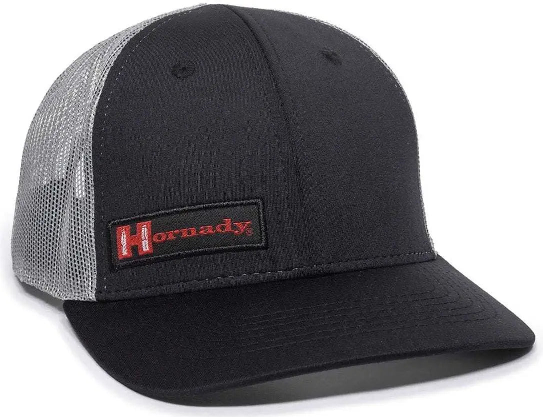 OC Sports HRN02A Hornady Mesh Back Cap - Black Gray - Black Gray / 6 7/8’’ - 7 1/2’’