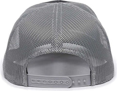 OC Sports HRN02A Hornady Mesh Back Cap - Black Gray - Black Gray / 6 7/8’’ - 7 1/2’’