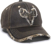 OC Sports HT51A Adjustable Cap - Dark Brown Realtree Edge - Brown Realtree / 6 7/8’’ - 7 1/2’’