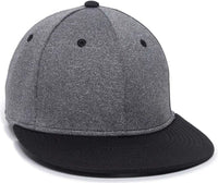 OC Sports HTH25 Flexible Fitting Cap - Heathered Gray Gray - Dark Gray Black / 6 3/8’’ - 6 3/4’’