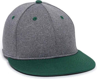 OC Sports HTH25 Flexible Fitting Cap - Heathered Gray Dark Green - Dark Gray Forest / 6 3/8’’ - 6 3/4’’