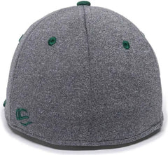 OC Sports HTH25 Flexible Fitting Cap - Heathered Gray Dark Green