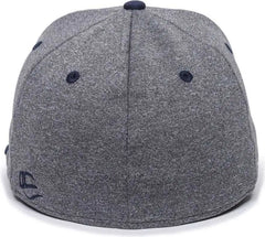 OC Sports HTH25 Flexible Fitting Cap - Heathered Gray Navy