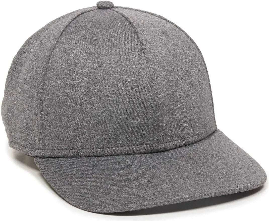 OC Sports HTR-100 Adjustable Cap - Heathered Black - Black / 6 7/8’’ - 7 1/2’’