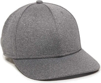 OC Sports HTR-100 Adjustable Cap - Heathered Black - Black / 6 7/8’’ - 7 1/2’’