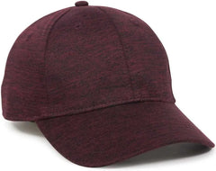 OC Sports HTR-200 Adjustable Cap - Heathered Maroon - Maroon / 6 7/8’’ - 7 1/2’’