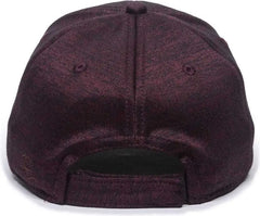 OC Sports HTR-200 Adjustable Cap - Heathered Maroon - Maroon / 6 7/8’’ - 7 1/2’’