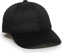 OC Sports JM-123 Jersey Mesh Custom Baseball Caps - Black - Black / 6 3/8’’ - 7’’