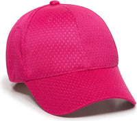 OC Sports JM-123 Jersey Mesh Custom Baseball Caps - Fuchsia - Fuchsia / 6 3/8’’ - 7’’
