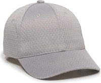 OC Sports JM-123 Jersey Mesh Custom Baseball Caps - Light Gray - Light Gray / 6 3/8’’ - 7’’