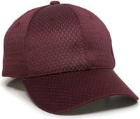 OC Sports JM-123 Jersey Mesh Custom Baseball Caps - Maroon - Maroon / 6 3/8’’ - 7’’