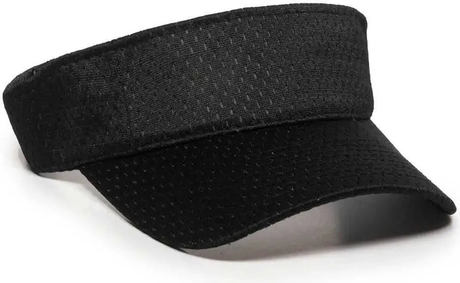 OC Sports JMV-100 Adjustable Mesh Visors - Black - Black / 6 3/8’’ - 7’’
