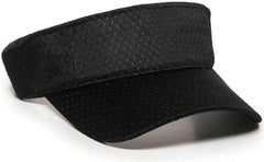 OC Sports JMV-100 Adjustable Mesh Visors - Black - Black / 6 3/8’’ - 7’’