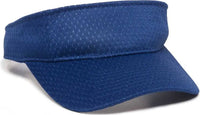 OC Sports JMV-100 Adjustable Mesh Visors - Royal - Royal / 6 3/8’’ - 7’’