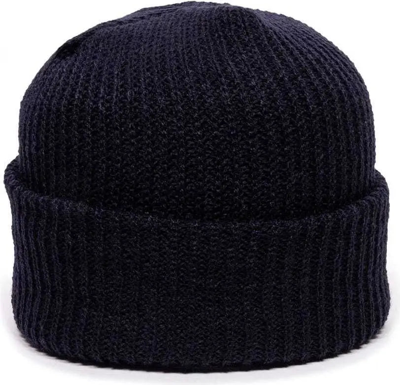 OC Sports KN-275 Acrylic Cuffed Knit Beanie - Navy - Navy / One Size Fits Most