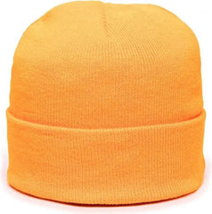 OC Sports KN-400 Superstretch Knit Watch Beanie with Cuff - N Orange - Orange / One Size Fits Most