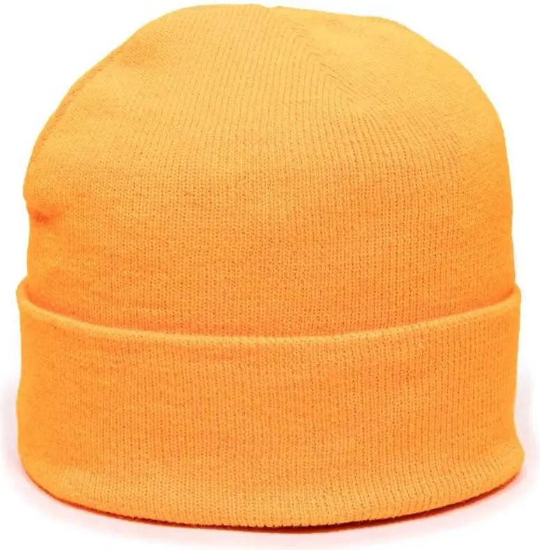 OC Sports KN-400 Superstretch Knit Watch Beanie with Cuff - N Orange - Orange / One Size Fits Most