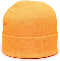 OC Sports KN-400 Superstretch Knit Watch Beanie with Cuff - N Orange - Orange / One Size Fits Most