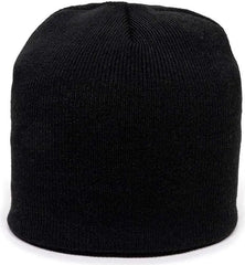 OC Sports KN-550 Made In USA Acrylic Jersey Knit Beanie - Black - Black / One Size Fits Most