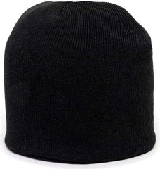 OC Sports KN-550 Made In USA Acrylic Jersey Knit Beanie - Black - Black / One Size Fits Most