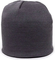 OC Sports KN-550 Made In USA Acrylic Jersey Knit Beanie - Charcoal - Dark Gray / One Size Fits Most