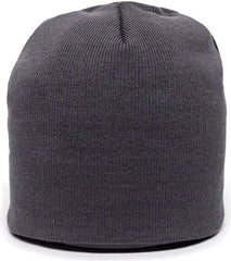 OC Sports KN-550 Made In USA Acrylic Jersey Knit Beanie - Charcoal - Dark Gray / One Size Fits Most