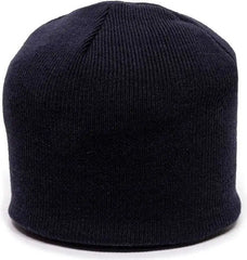OC Sports KN-550 Made In USA Acrylic Jersey Knit Beanie - Navy - Navy / One Size Fits Most