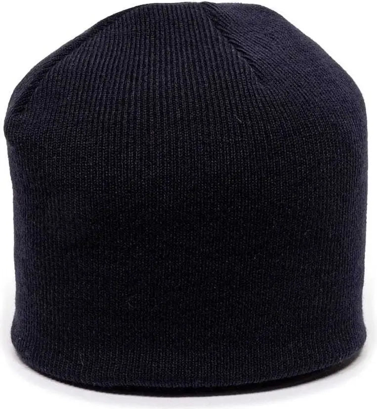 OC Sports KN-550 Made In USA Acrylic Jersey Knit Beanie - Navy - Navy / One Size Fits Most