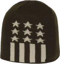 OC Sports KN-STAR01 Patriotic Beanie - Olive - Olive / One Size Fits Most